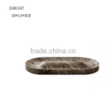 home use salver oval food marble tray in onyn