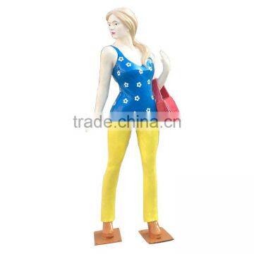 Fiberglass Shopping Girls Character Sculpture photo-5