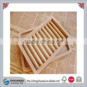 Hot sale wooden glass tea cup serving tray