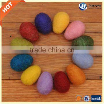 2017 amazon best felt colored Easter egg for decoration