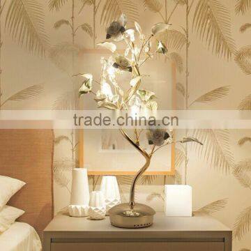 Noble Elegant Italian Style Green Porcelain Floral Nightstand Table Reading Lamp BF12-04284a photo-2