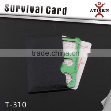 Colorfull Green survival card ,Card type mini stainless steel multi-functional tool