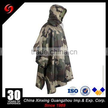 2017 Year OEM Many Purposes Oxford Polyester Pongee Square Military Camouflage Poncho photo-2