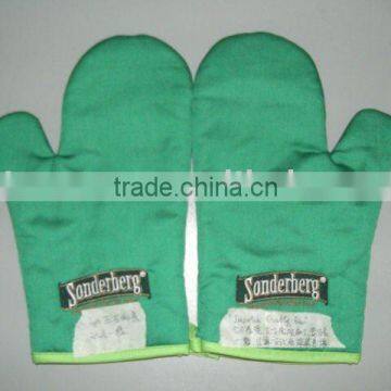 logo cotton oven gloves