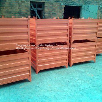 Transport Logistics Steel Turnover Pallet Box For Storage