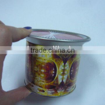 Round Candle Tin with Custom Lid