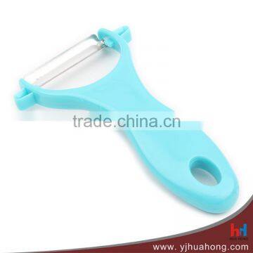 Y-shape plastic handle stainless steel fruits and vegetables peeler