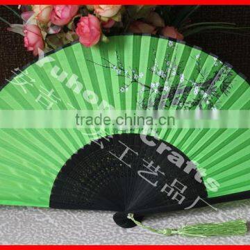 Chinese Style Bamboo Fabric Fan photo-2