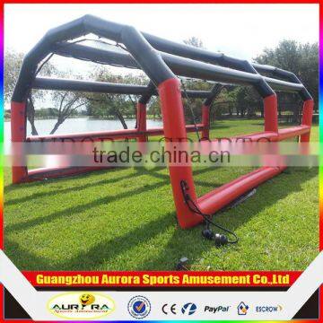 40ft length red black color inflatable batting cage with lower factory price