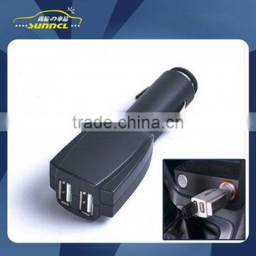 Classic Gentelman Portable Dual USB Charger Car with Europe Quality