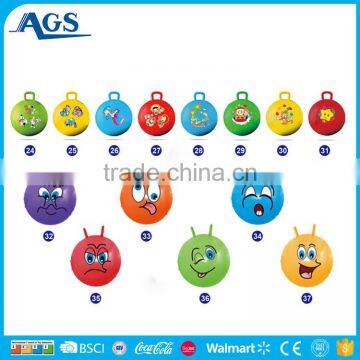 Top quality massage ball bouncy ball with handle