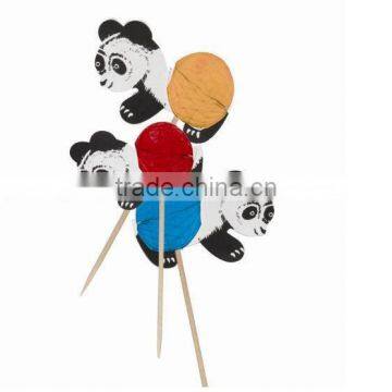 Panda decorations party picks