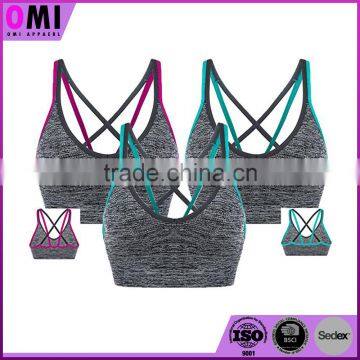 custom sublimation cotton strappy sports women nursing bra