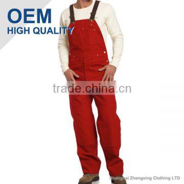 red bib overalls for men