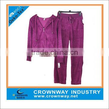 women cheap wholesale velour nightgrown tracksuits