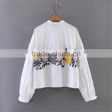 Maxnegio Embroidery Blouse Women Clothing Summer 2017 photo-4