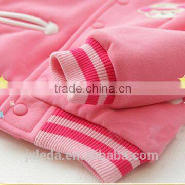 Girls Fashion Design Embroidery Crew Neck Sweatshirts photo-3