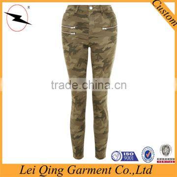 Sexy Fashion Women Tight Pants Elastic Trousers Camo photo-4