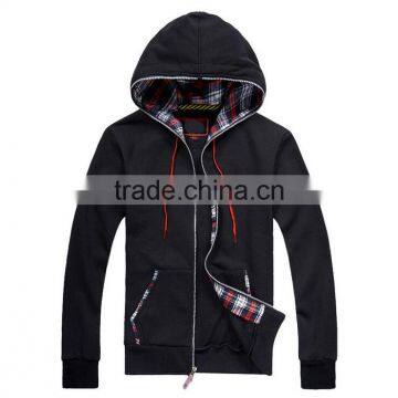 New product China wholesale professional 100% cotton zipper hoody