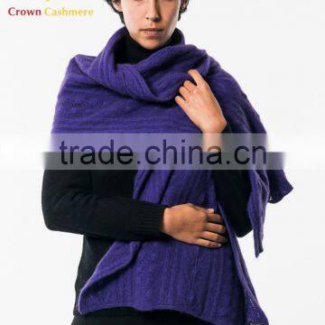100% Pure Cashmere Cable Wrap/Shawl Pashmina Shawl/Wrap photo-2