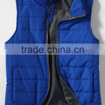 100% Nilon Oxford With Milky Coating, Children Boys Quilted Down Touch Padding VEST With Zipper and Inside Lining 100% Taffeta