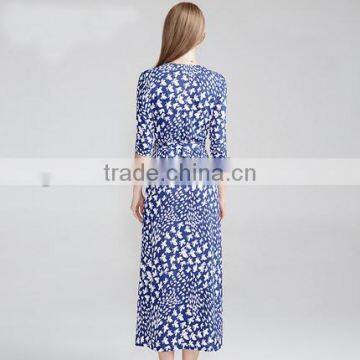 Z&M Women's 2017 New Fashion Dress Silk Dress Dress Dress photo-3