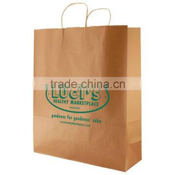 USA Made Precious Metals Kraft Shopping Bag - Made of Kraft Paper, Dimensions Are 16" x 6" x 19.25" and Comes With Your Logo. photo-3
