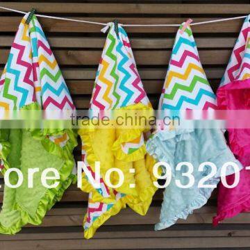 Baby Chevron Minky Blanket Knitting,warm Heated Baby Cotton Blanket Minky Dot, Mink Baby Super Soft Blanket Manufacturer China photo-4