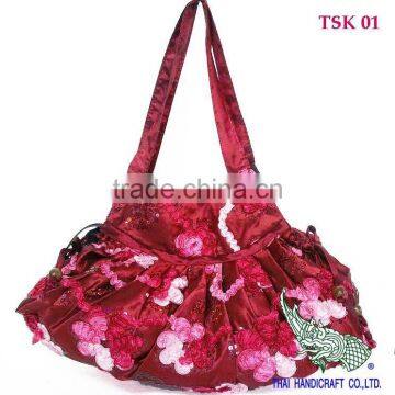 Thai Silk Tote bag Handbag Shopping bag TSK 01