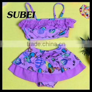 2016 New Children Cartoon Swimsuit Girls Swimsuit Split Child Bikini photo-2