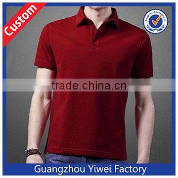 Solid color blank designer mens polo tshirts red