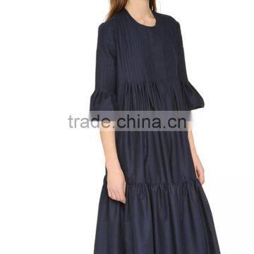 Western Style Casual Dress Middle Sleeve Clothing Factory Manufacture 2016 photo-2