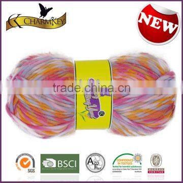 Charmkey space dyed yarn 100% acrylic knitting yarn worst weight melange yarn