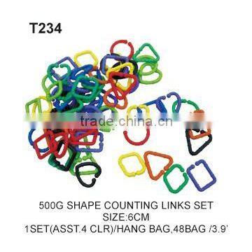 500 g Educational Connecting Toys Plastic Construct Building Interlocking Toy For Kids