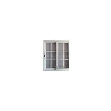 1.4mm profile thickness security white material aluminum sliding windows with grid window
