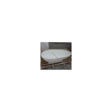 custom pure white acrylic solid surface bathtubs