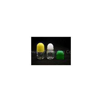 Eco cylinder frosted glass empty roll on bottles for perfume packaging