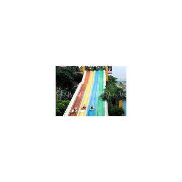 Rainbow  Kid Outdoor Water Slides 4 Lines , Holiday Water Amusement