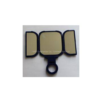Plastic mirror and comb set