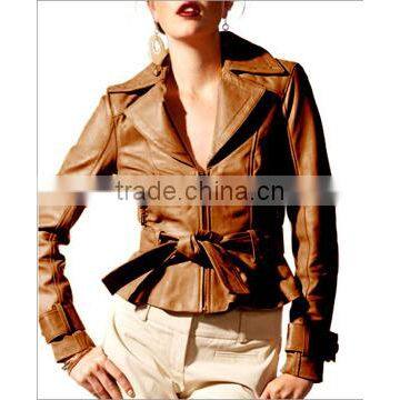 new latest fashion pu leather jacket for women