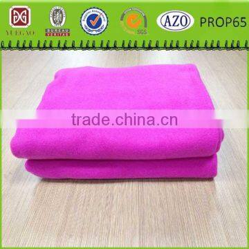 pink solid 100% polyester polar fleece adults tv blanket