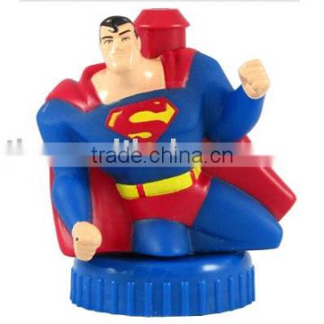 plastic bottle cap/cartoon figure bottle cover for promotion