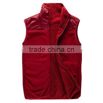 2016 Sleeveless Fleece Red Safety Vest