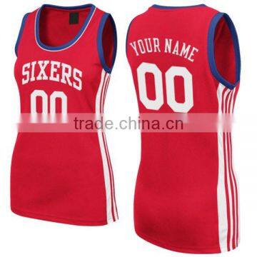 polyster sleeveless women's sports custom basketball wear