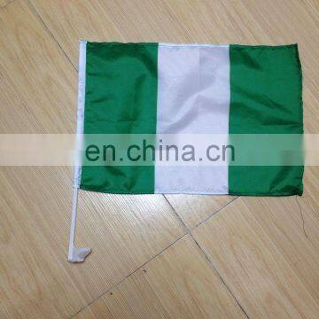 Cheap price wholesales polyester Nigerian car flag