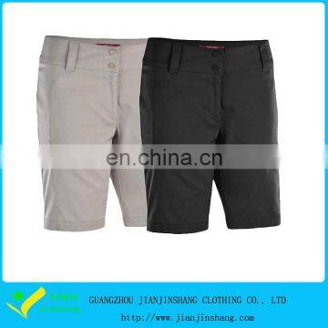 Custom High Quality Ladies' Shorts/100% Cotton Golf Shorts Wholesale