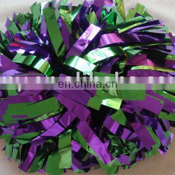 metallic cheer pom poms