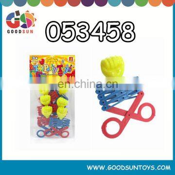 Children tricky toys boxing game in scissors design