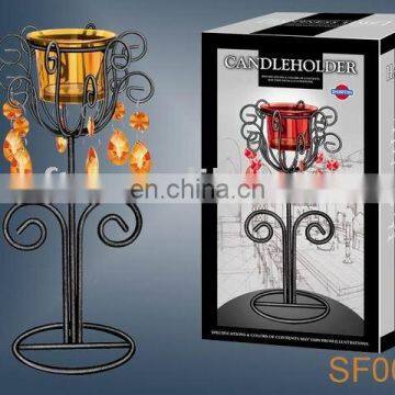 candlestick/decorative iron wire candle stand/home display metal candle stand