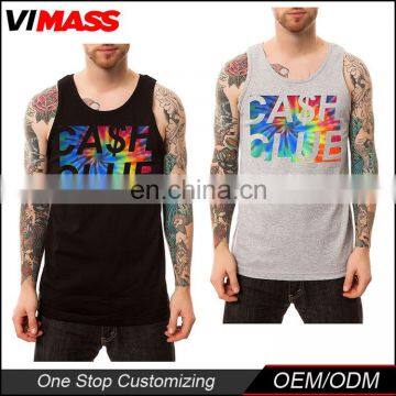 100% Combed Cotton Stringer Tank Top Custom top filling tank